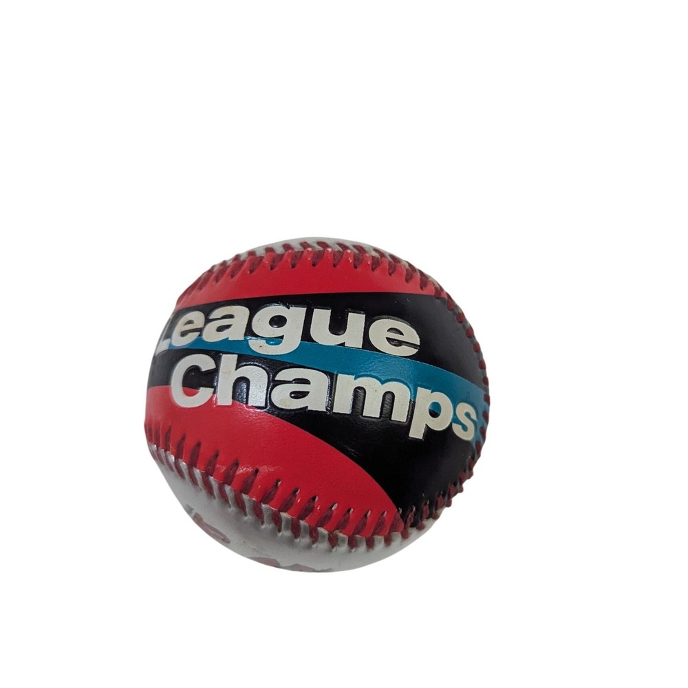 Carolina Mudcats League Champs Souvenir Baseball Silver Red Black Fotoball